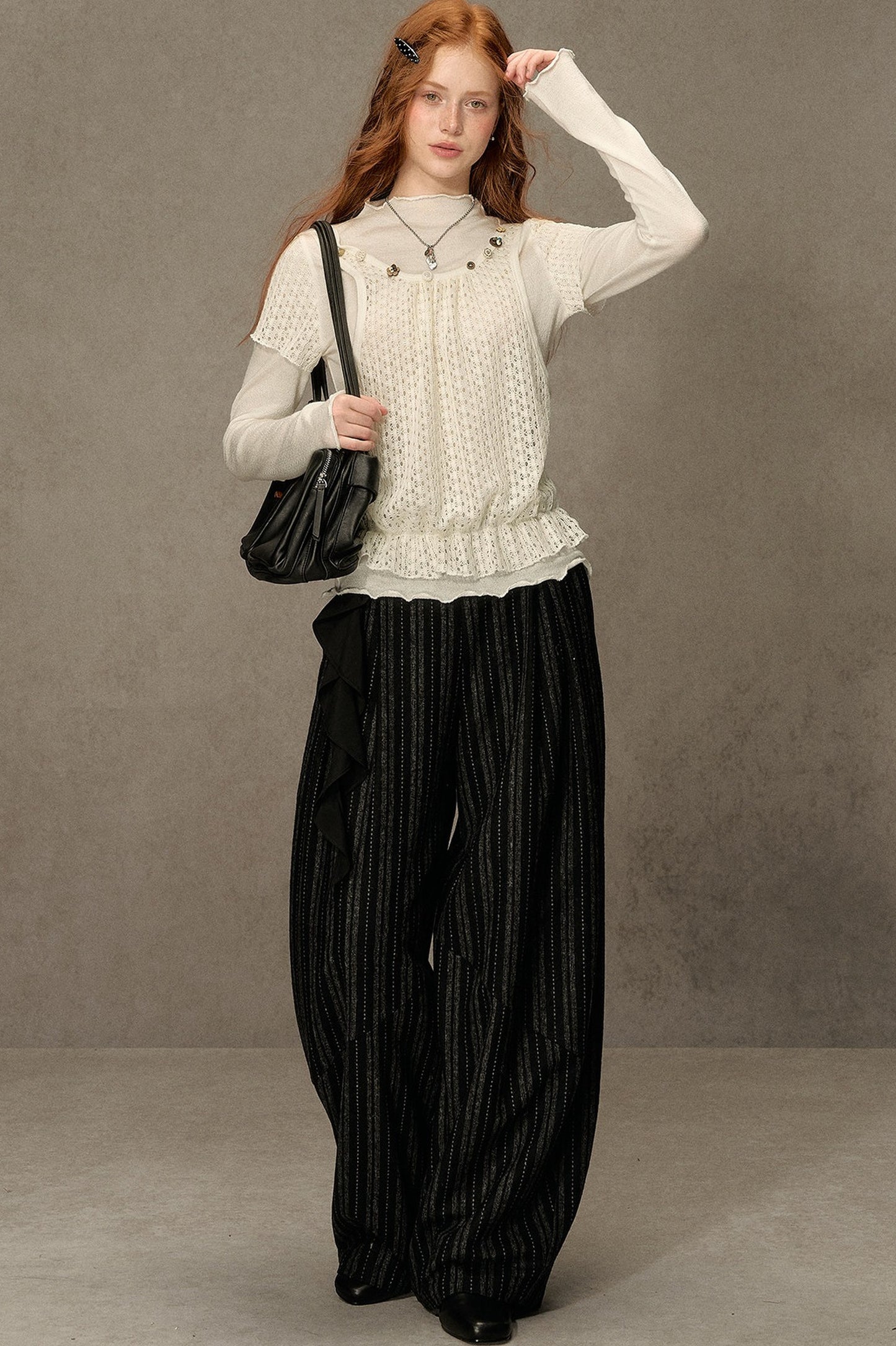 Sunset Wool Striped Pants
