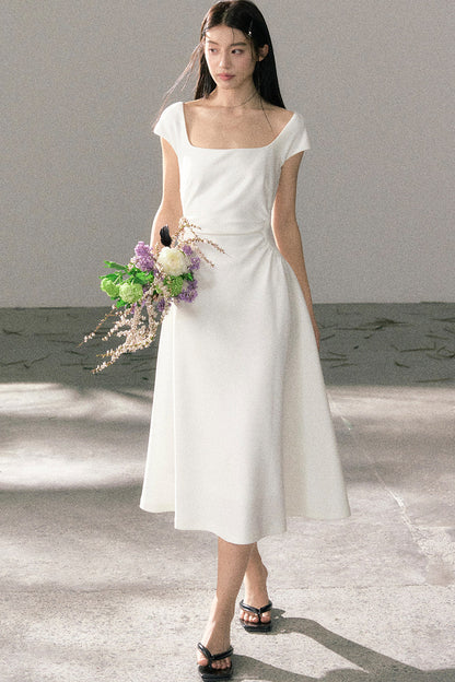 Summer Elegant Slim-Fit Versatile A-Line Dress