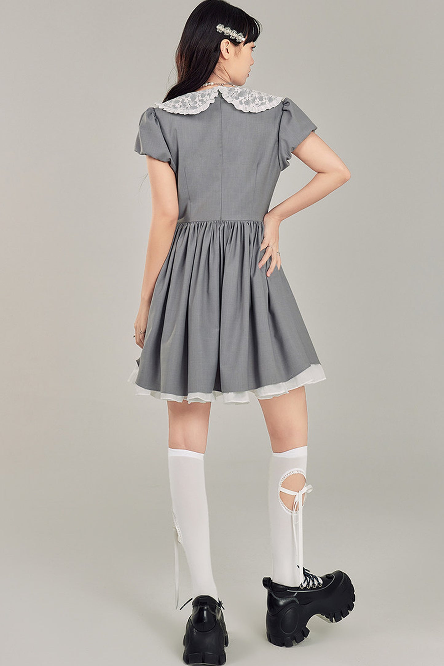Bowknot Doll Collar Dress