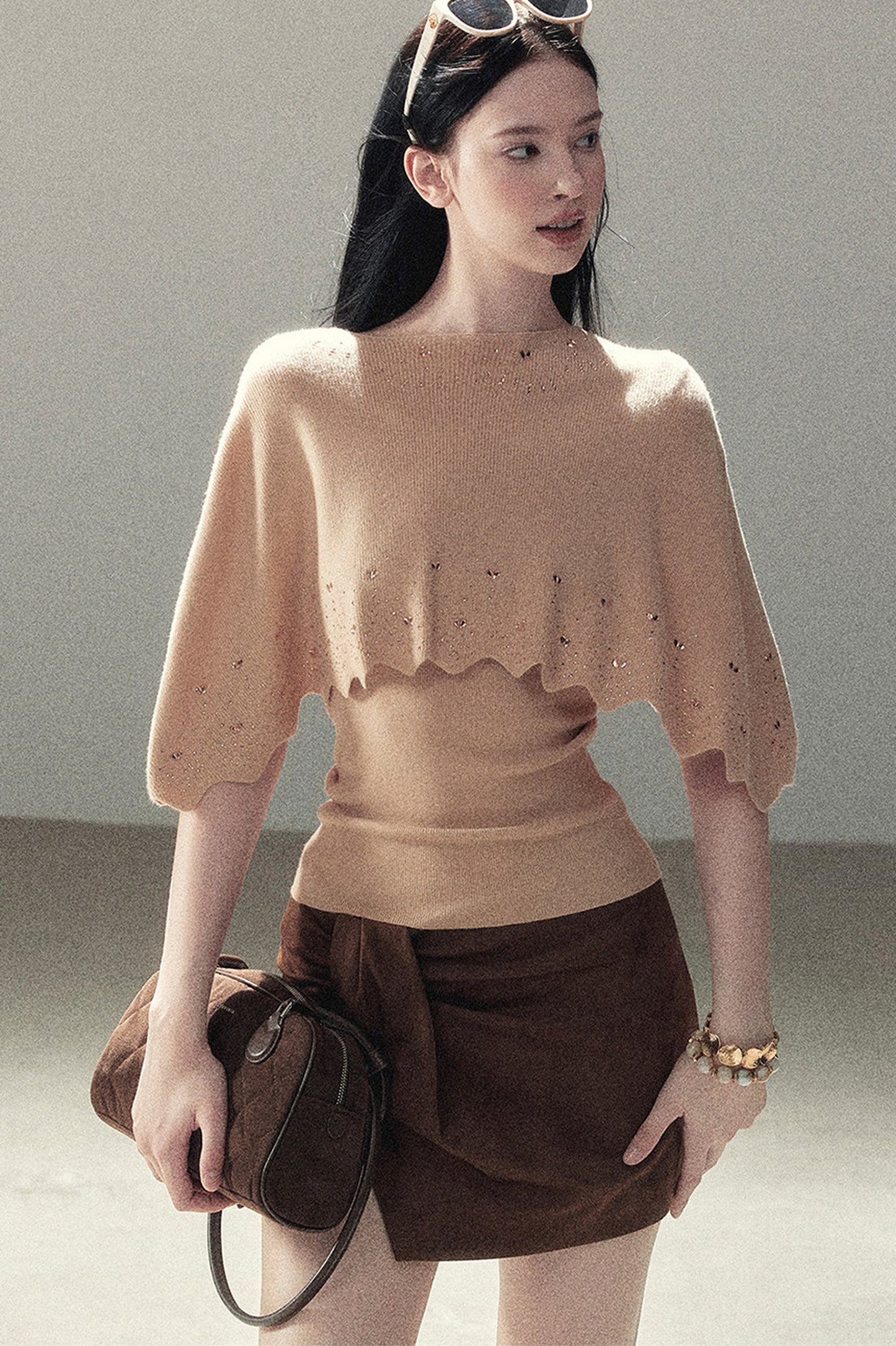 Lace Autumn Slit Skirt