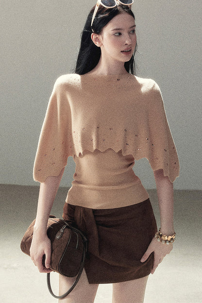 Lace Autumn Slit Skirt