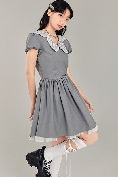 Bowknot Doll Collar Dress