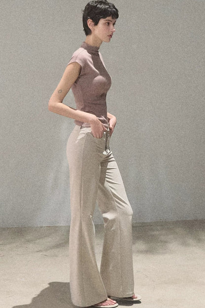 Ensemble pantalon évasé drapé en lyocell