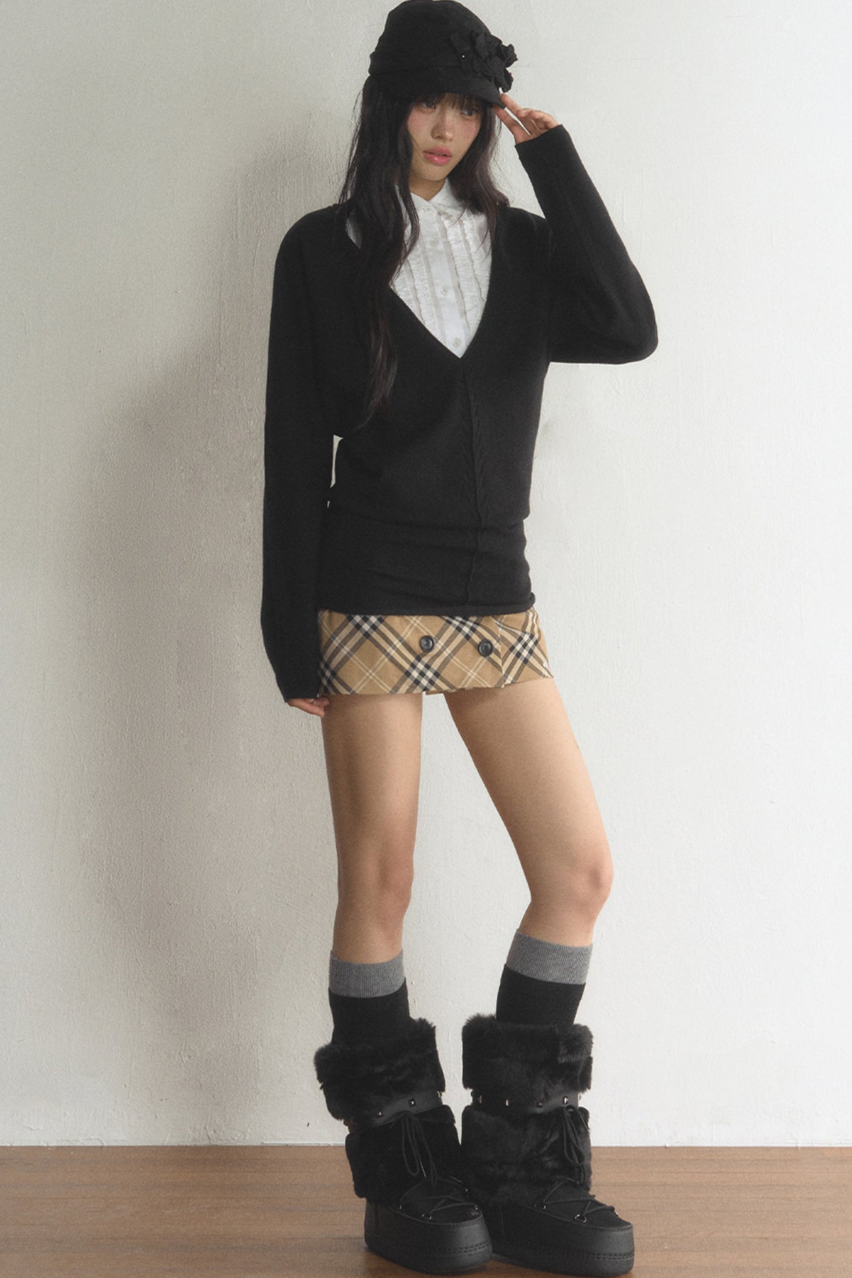 V-Neck Pullover Cardigan