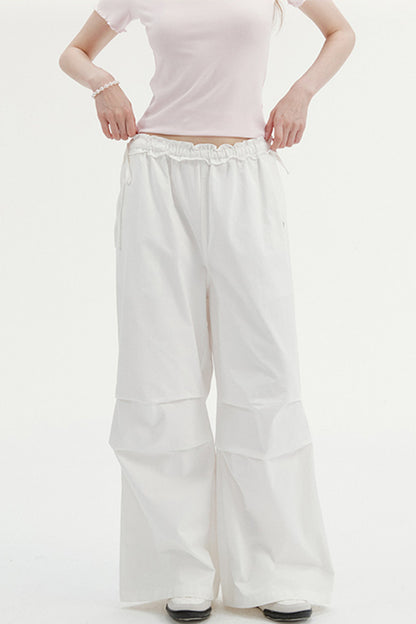 Pleated Drape Cargo Pants