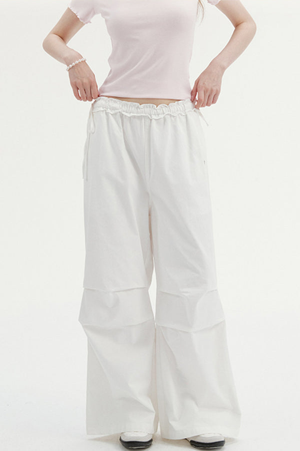Pleated Drape Cargo Pants