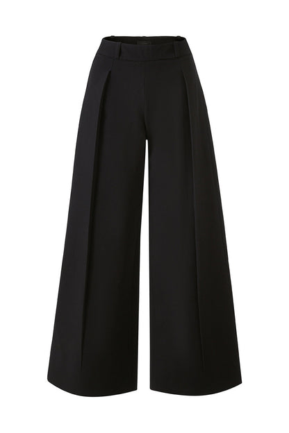 Pleated Wide-Leg Tencel Wool Pants