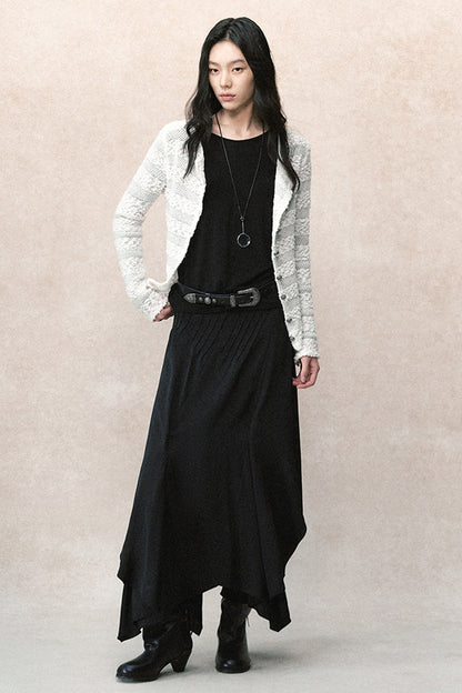 Genesis cardigan trasparente a maglia