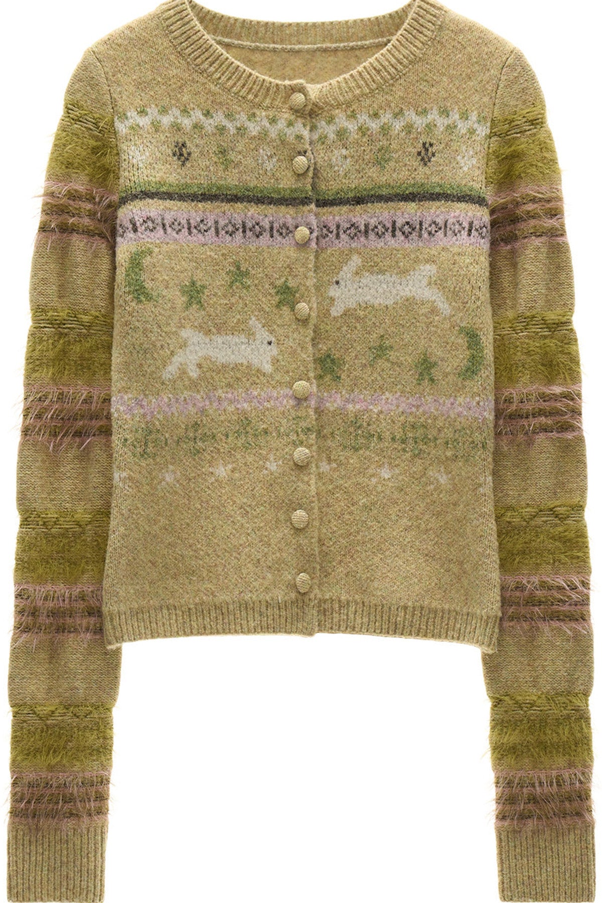 Fair Isle Knit Cardigan