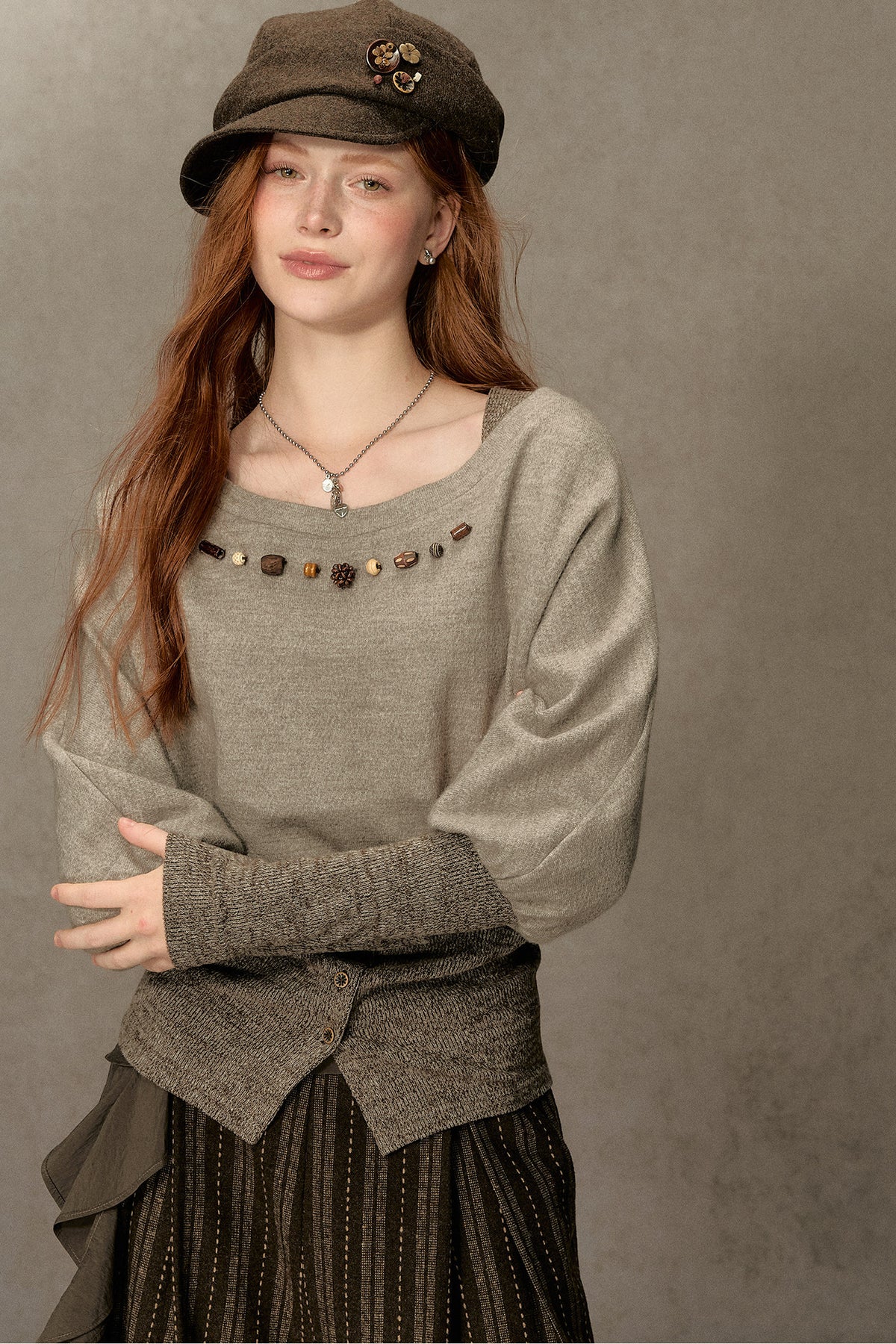 Hazelnut Lantern Pullover Sweatshirt