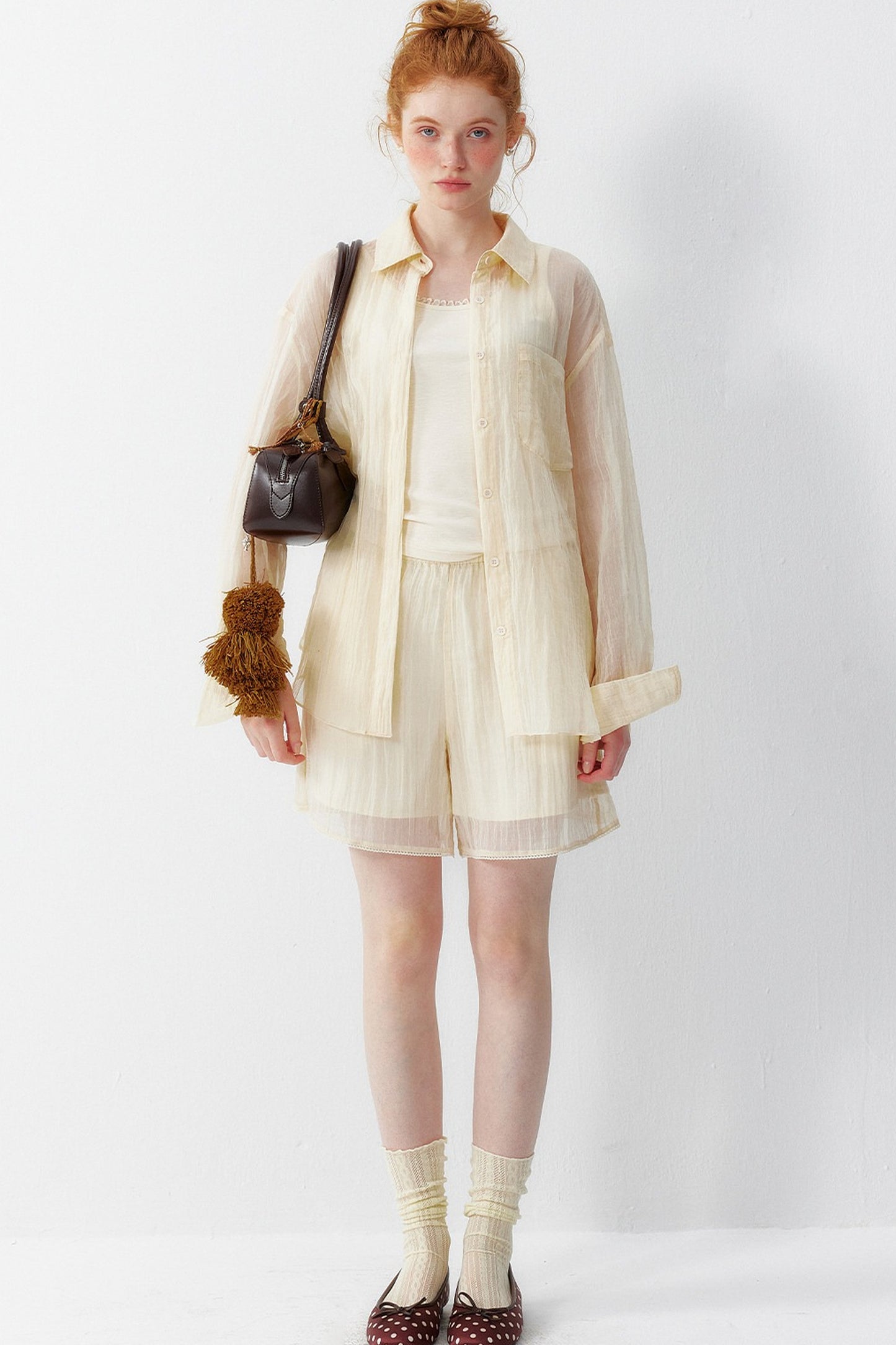 Korean Lightweight Summer Blouse Set-Up