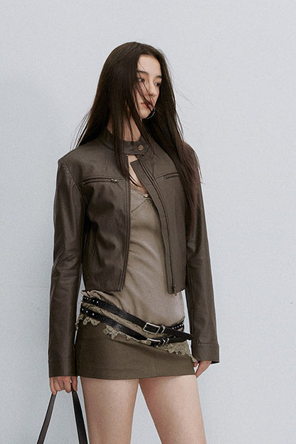 Asymmetrical Satin Lace Top