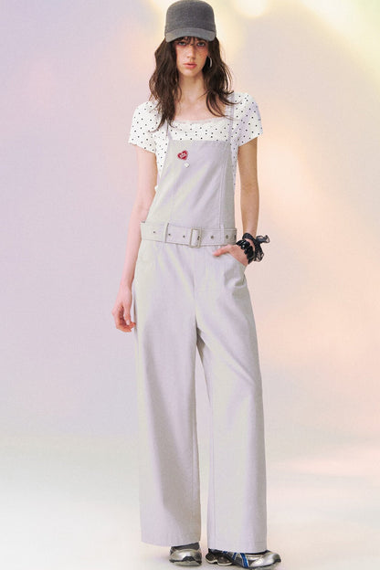 Relaxed Straight-Leg Overalls