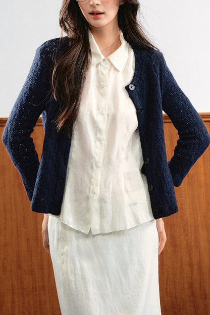 Lace Trim Puff Sleeve Top and Skirt Set-Up