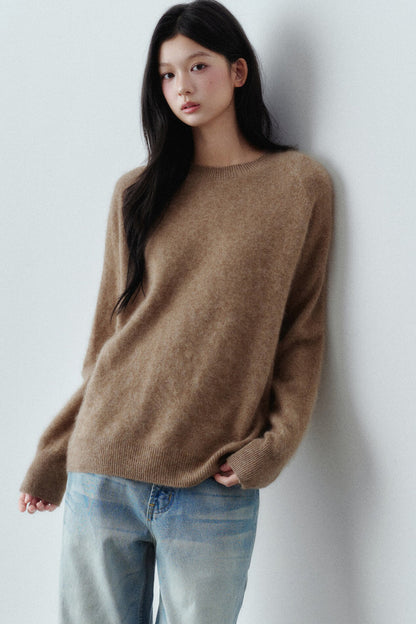 Brushed Cashmere Mulberry Silk Sweater