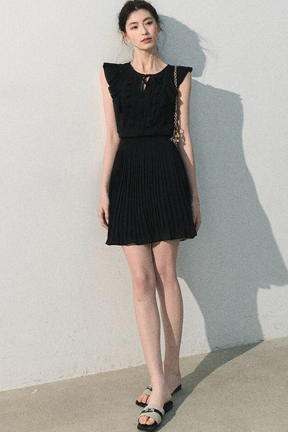 Pure White Chiffon Dress