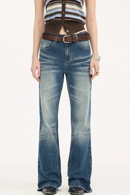 Low-Waist Wide-Leg Jeans