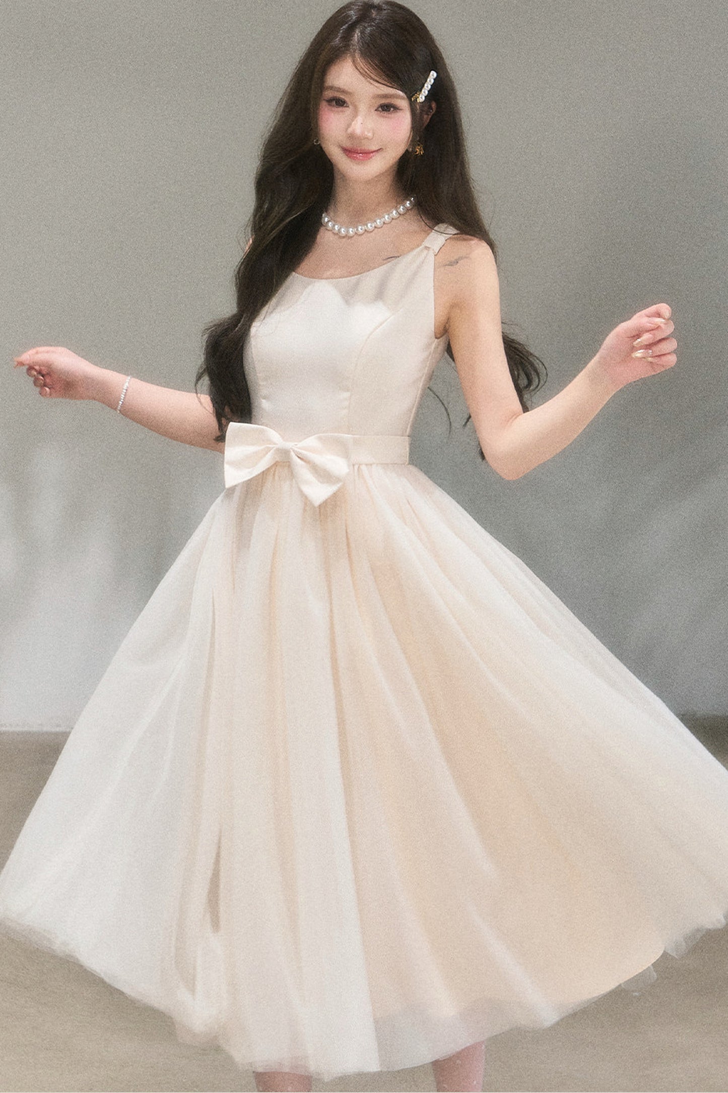 Mondlicht-Netzstoff-Ballettkleid