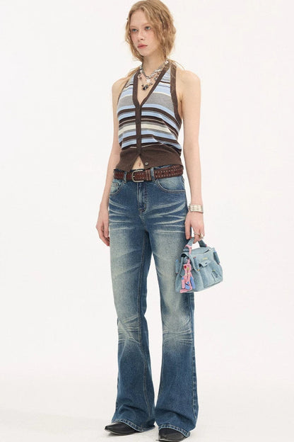 Low-Waist Wide-Leg Jeans