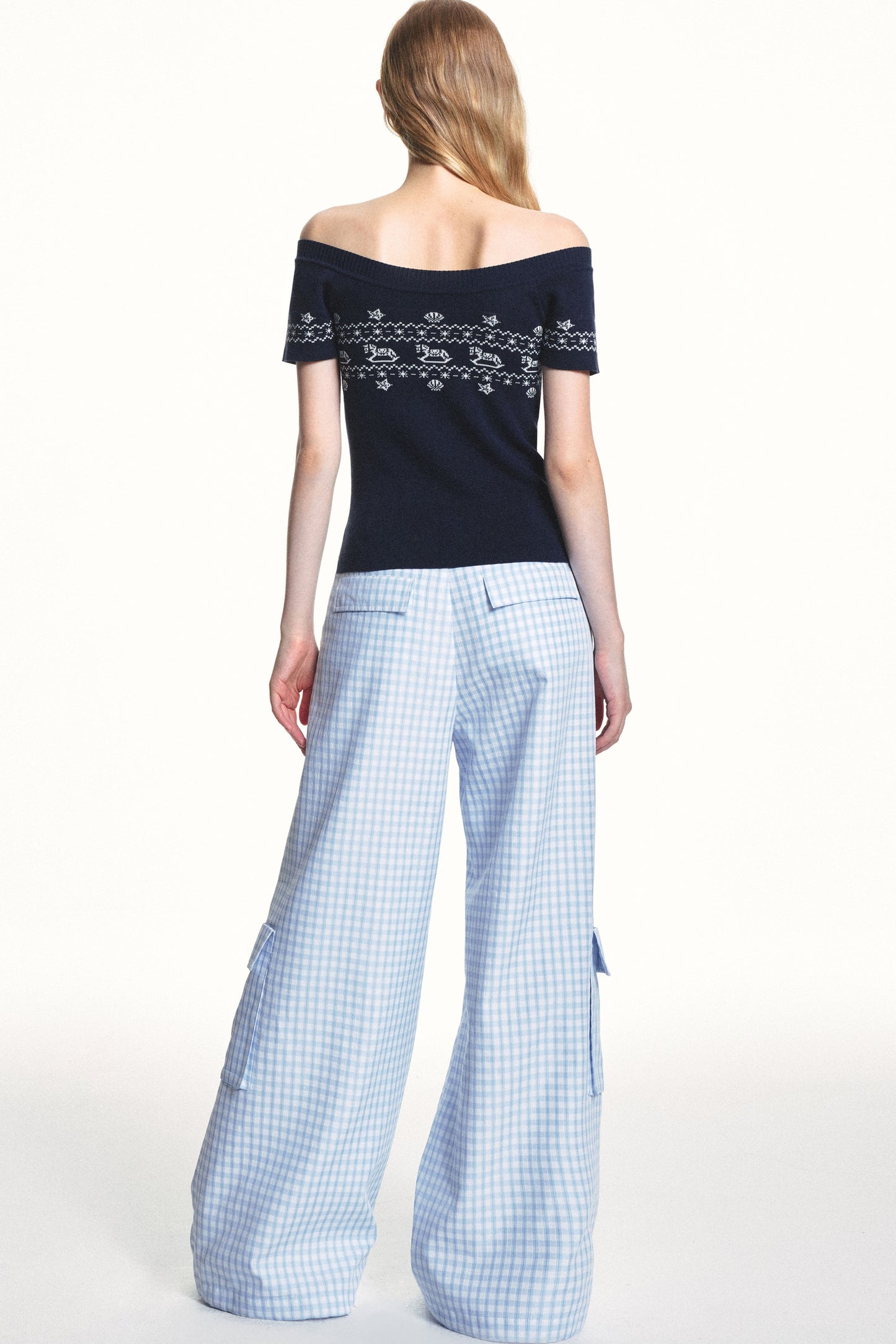 Maglietta in lyocell Tencel con spalle scoperte