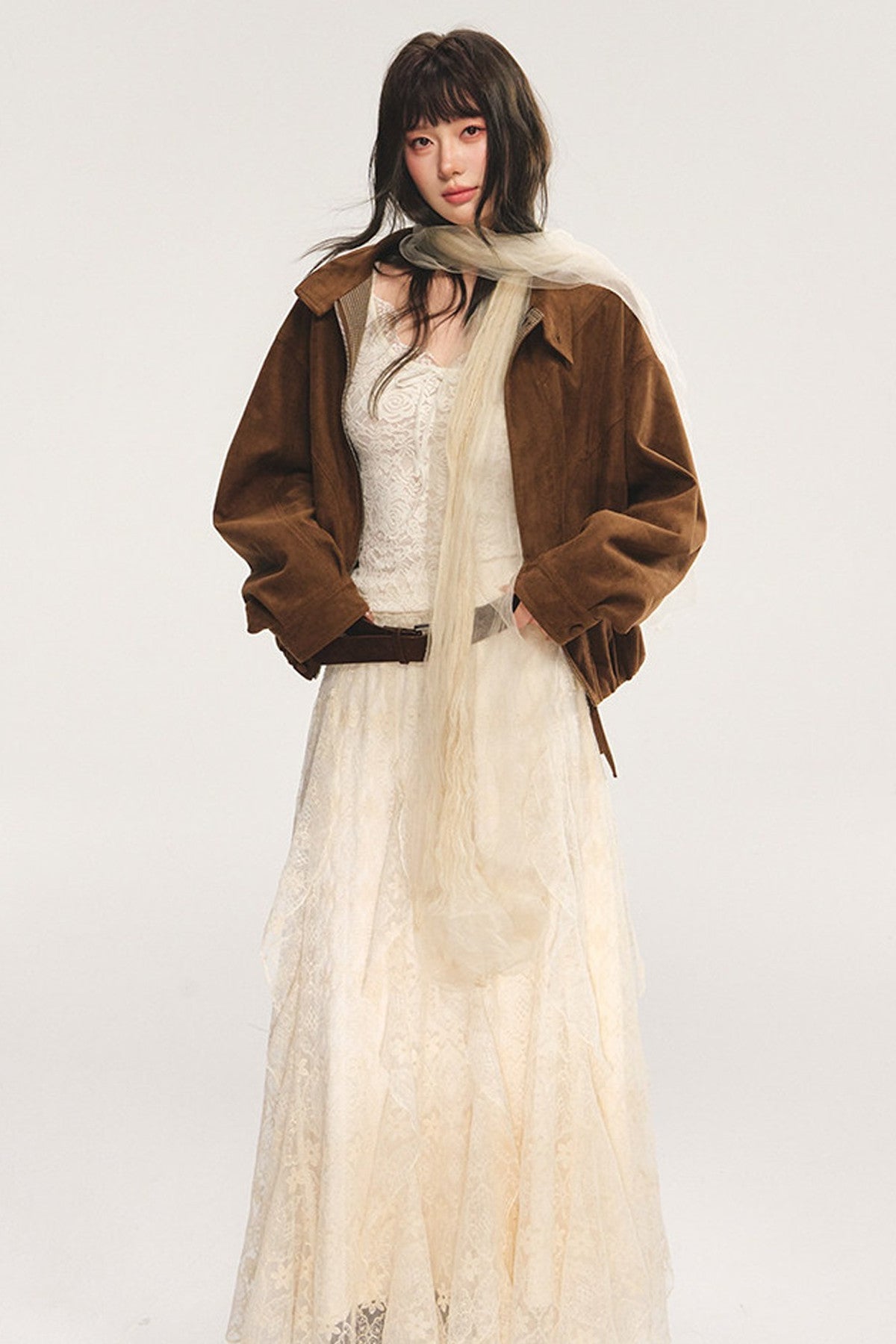 Loose Retro Suede Jacket