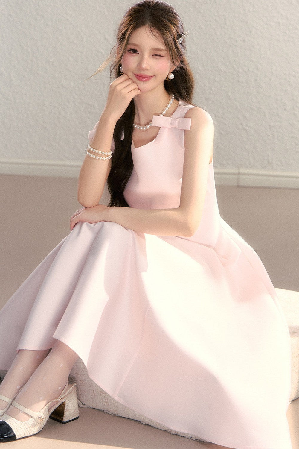 Vestido francés efecto adelgazante