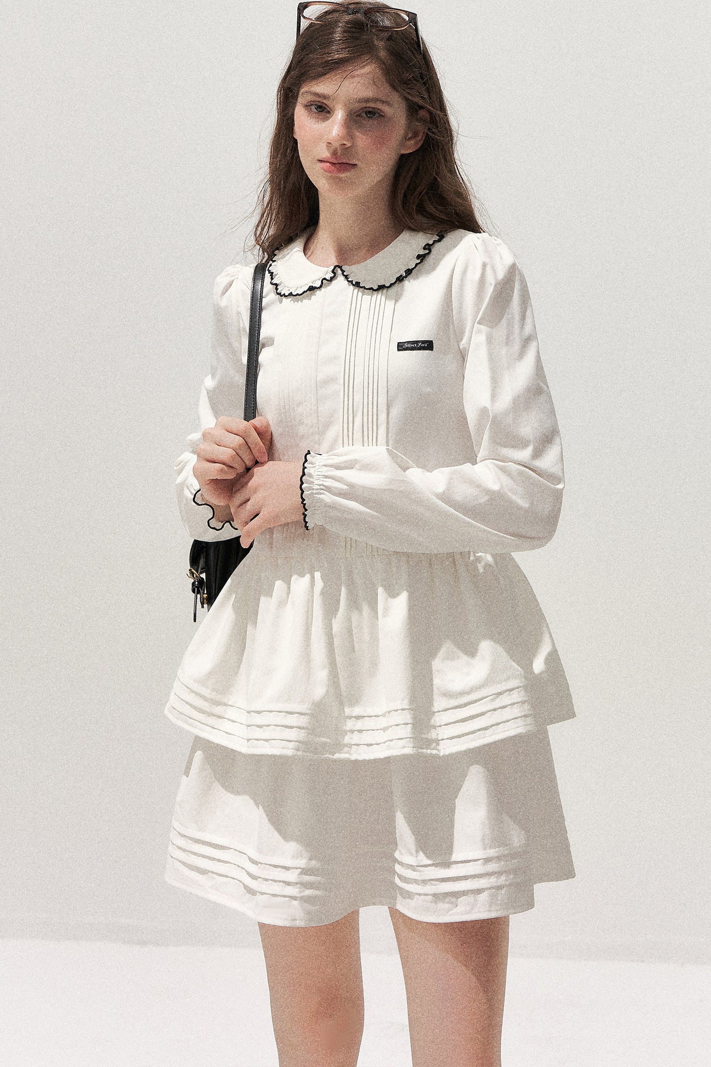 Tuck Pleated Cake Dress