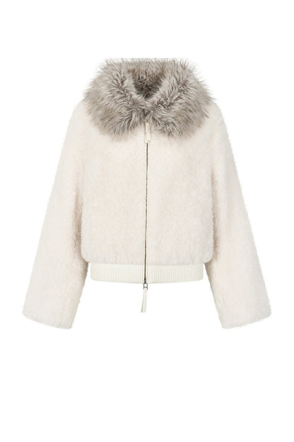 Fur Collar Lamb Wool Jacket