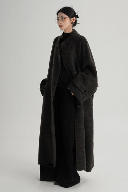 Mid-Length Double-Sided Wool Coat