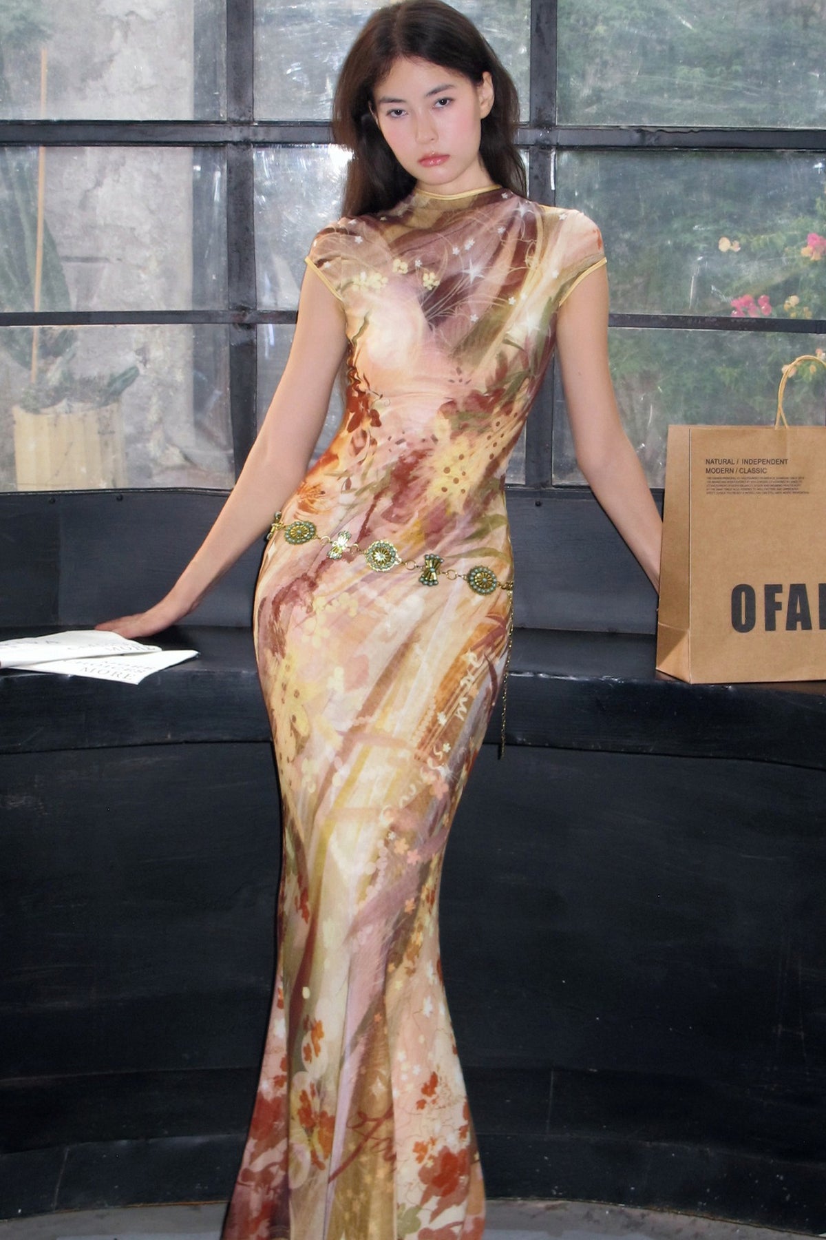 Reversible Cheongsam Mermaid Dress