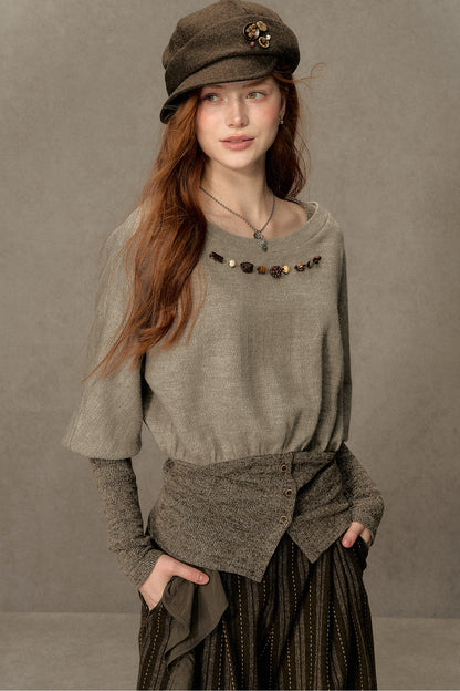 Hazelnut Lantern Pullover Sweatshirt