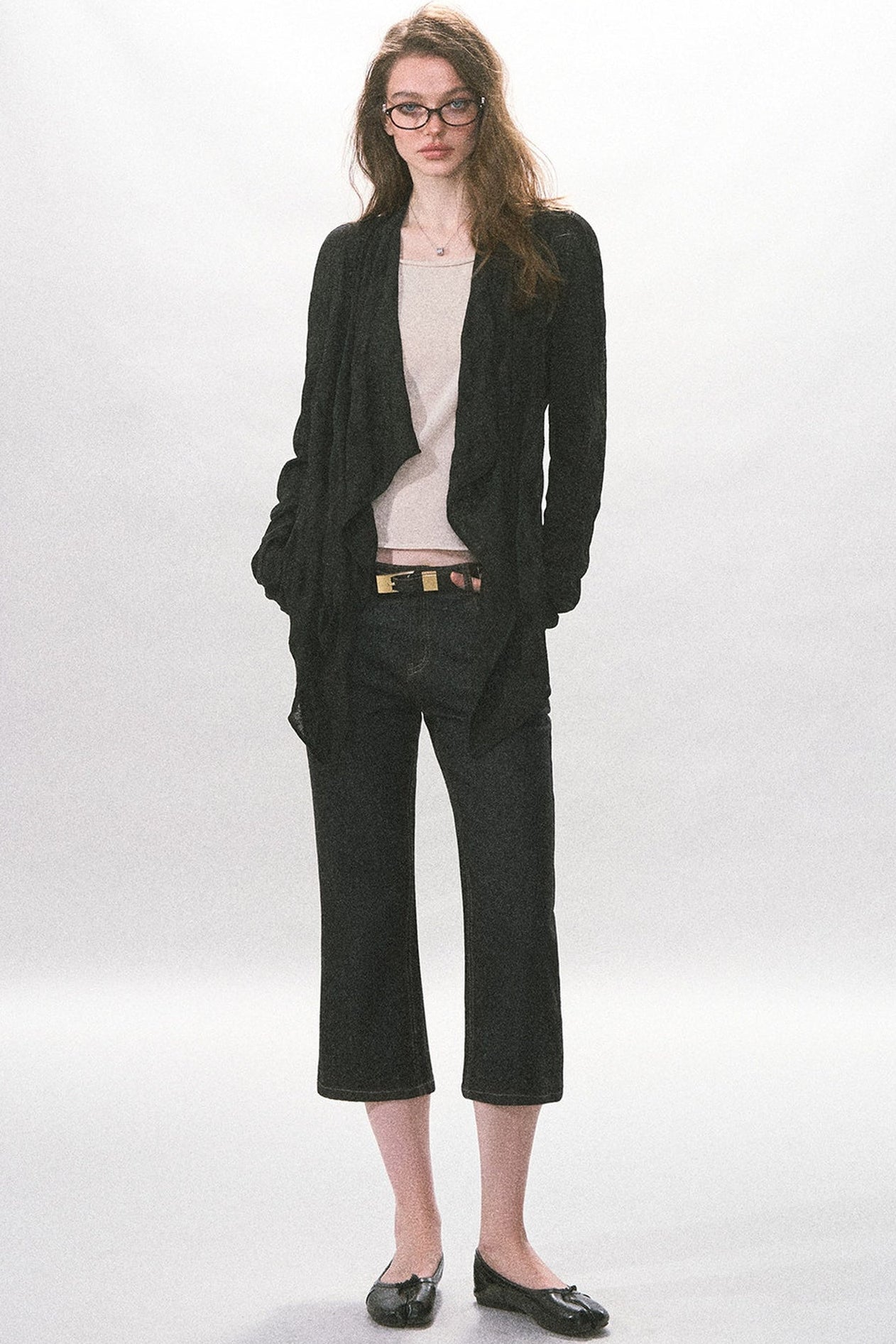 Ceinture minimaliste à boucle carrée