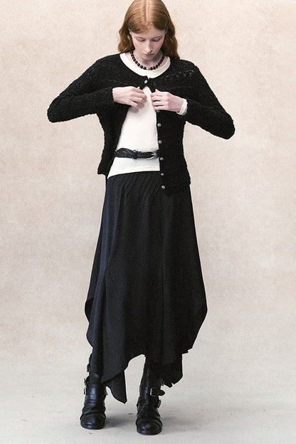 Genesis cardigan trasparente a maglia