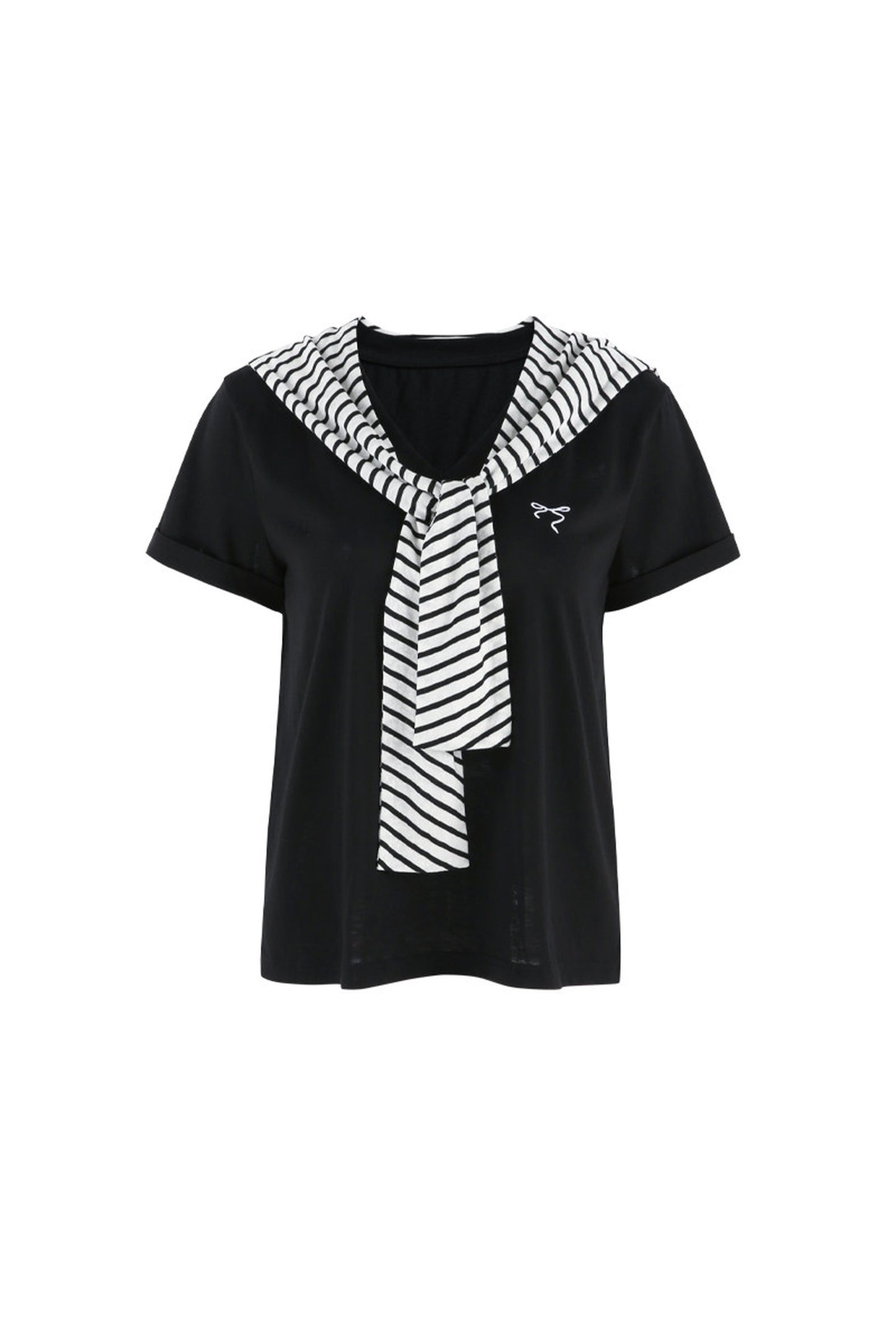 Multi-Color Shawl T-Shirt Set-Up
