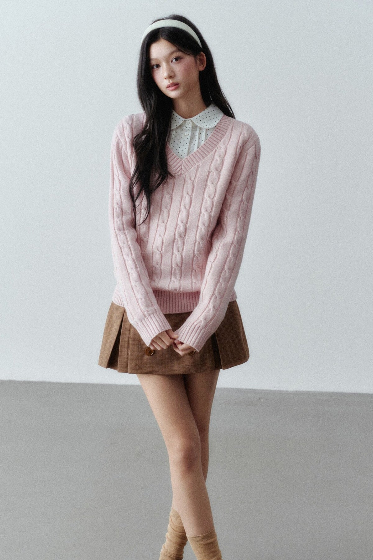 Wool Cable Knit Sweater