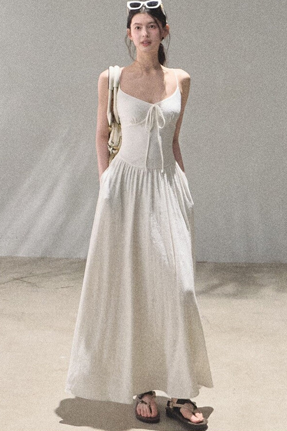 Bohemian Vine Jacquard Backless Dress