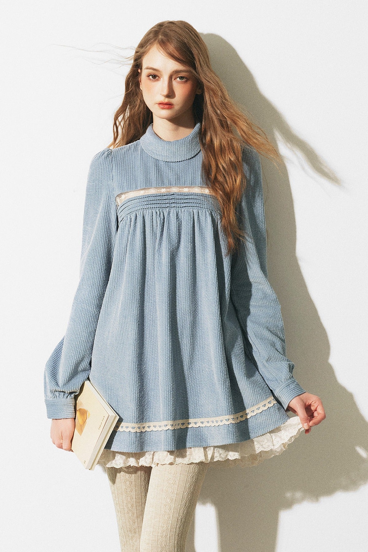 Haze Blue Babydoll Dress