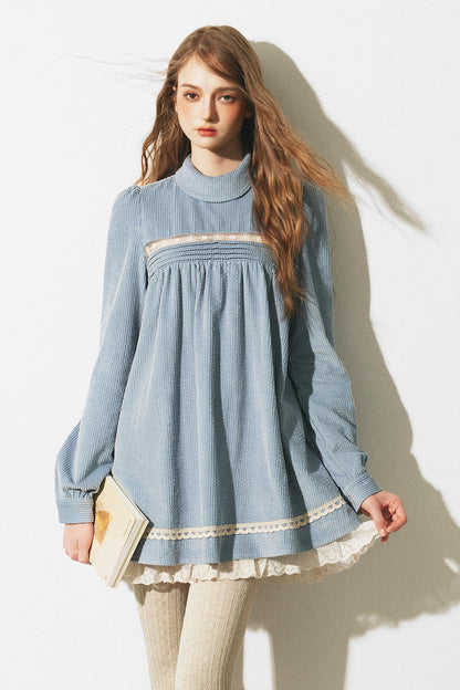 Haze Blue Babydoll Dress