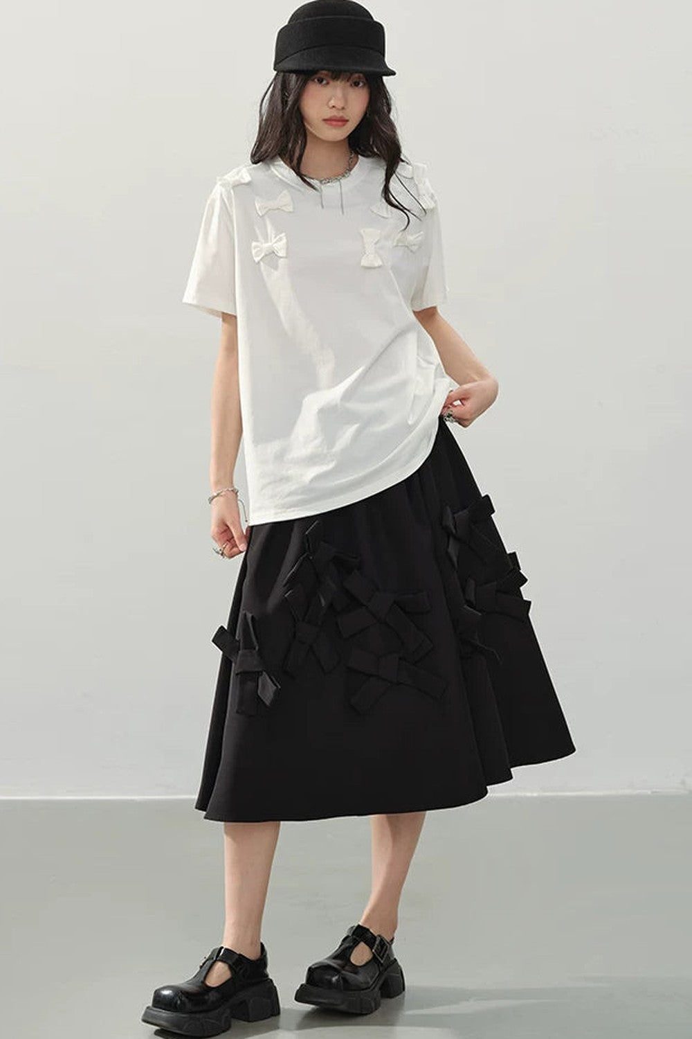 Silent Romance Bow Skirt