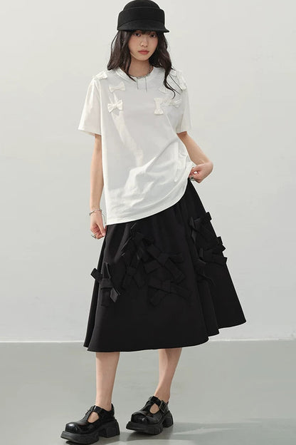 Silent Romance Bow Skirt