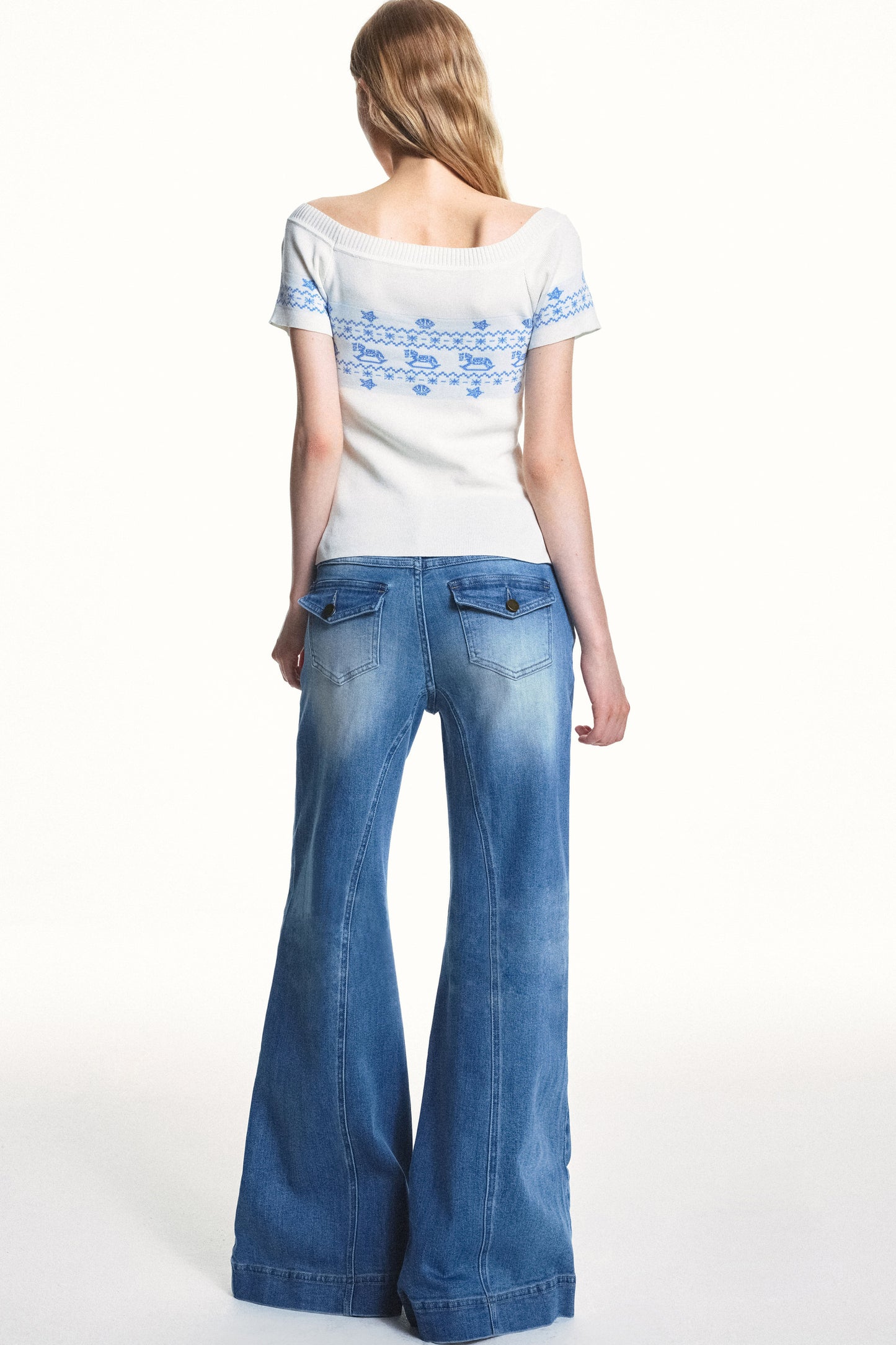 Retro Wide-Waisted Jeans