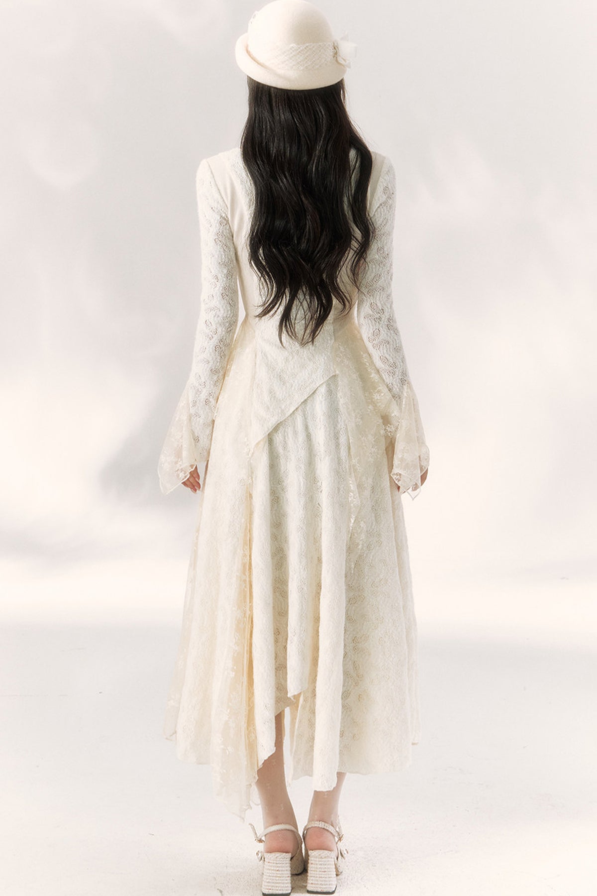 Butterfly Dream Knit Layered-Look and Skirt Set-Up