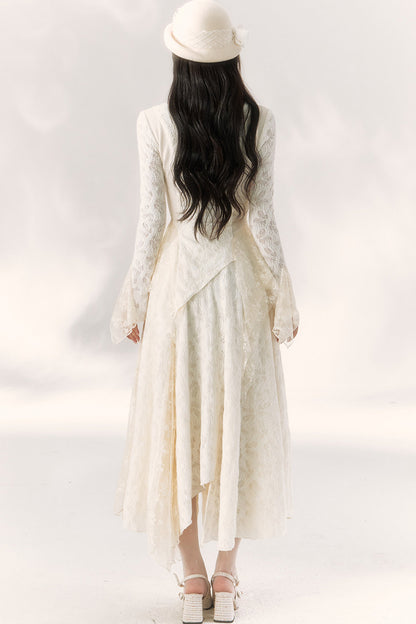 Butterfly Dream Knit Layered-Look and Skirt Set-Up