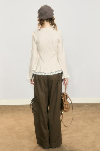 High-Waisted Wide-Leg Cargo Pants