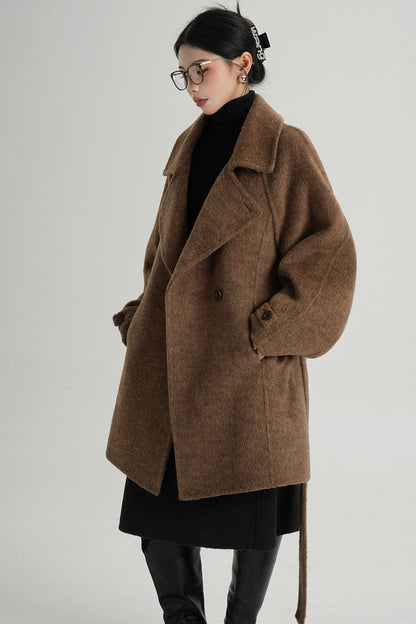 Mid-Length Double-Sided Wool Coat