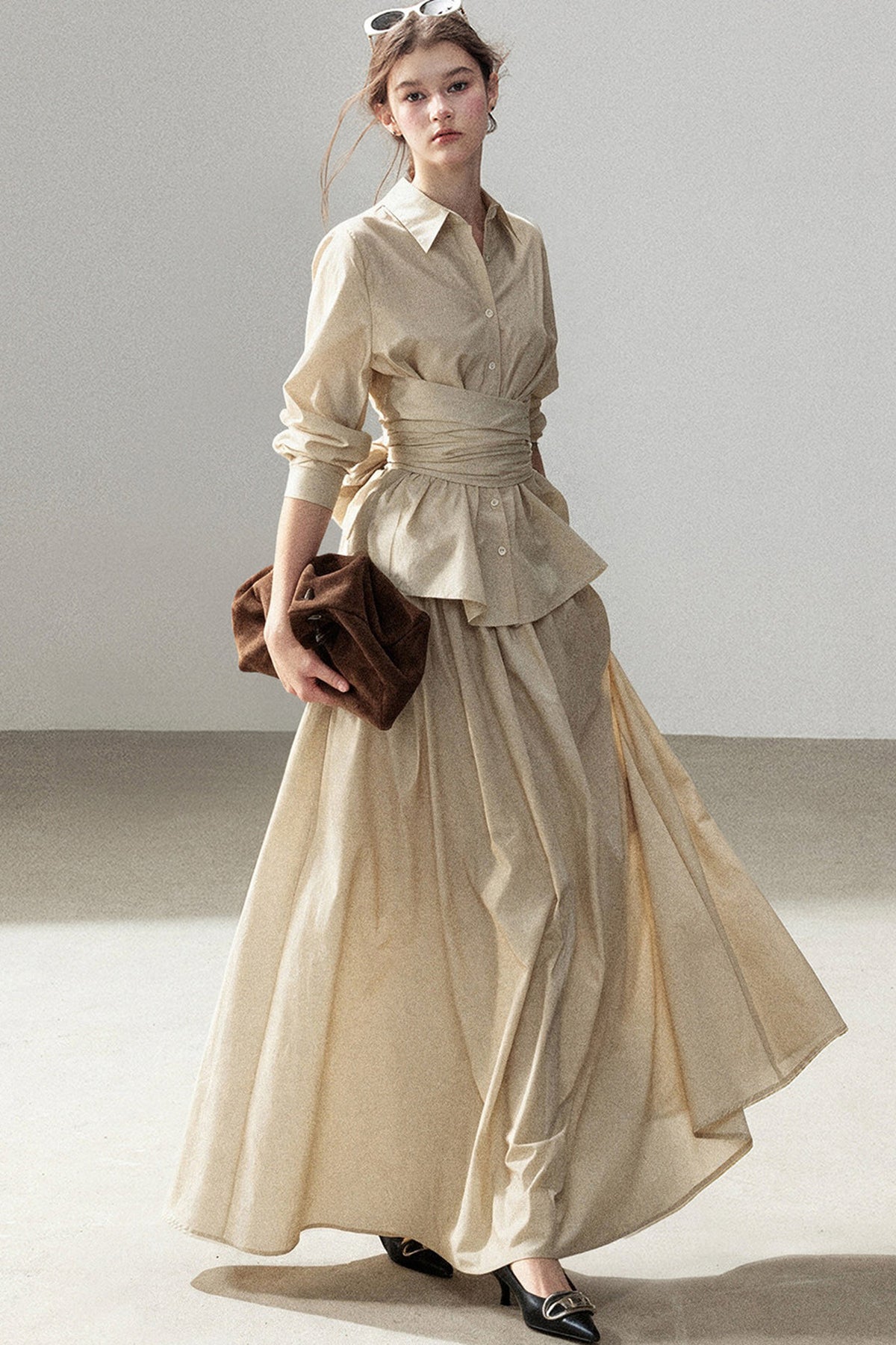 French Style Top and Long Skirt Set-Up