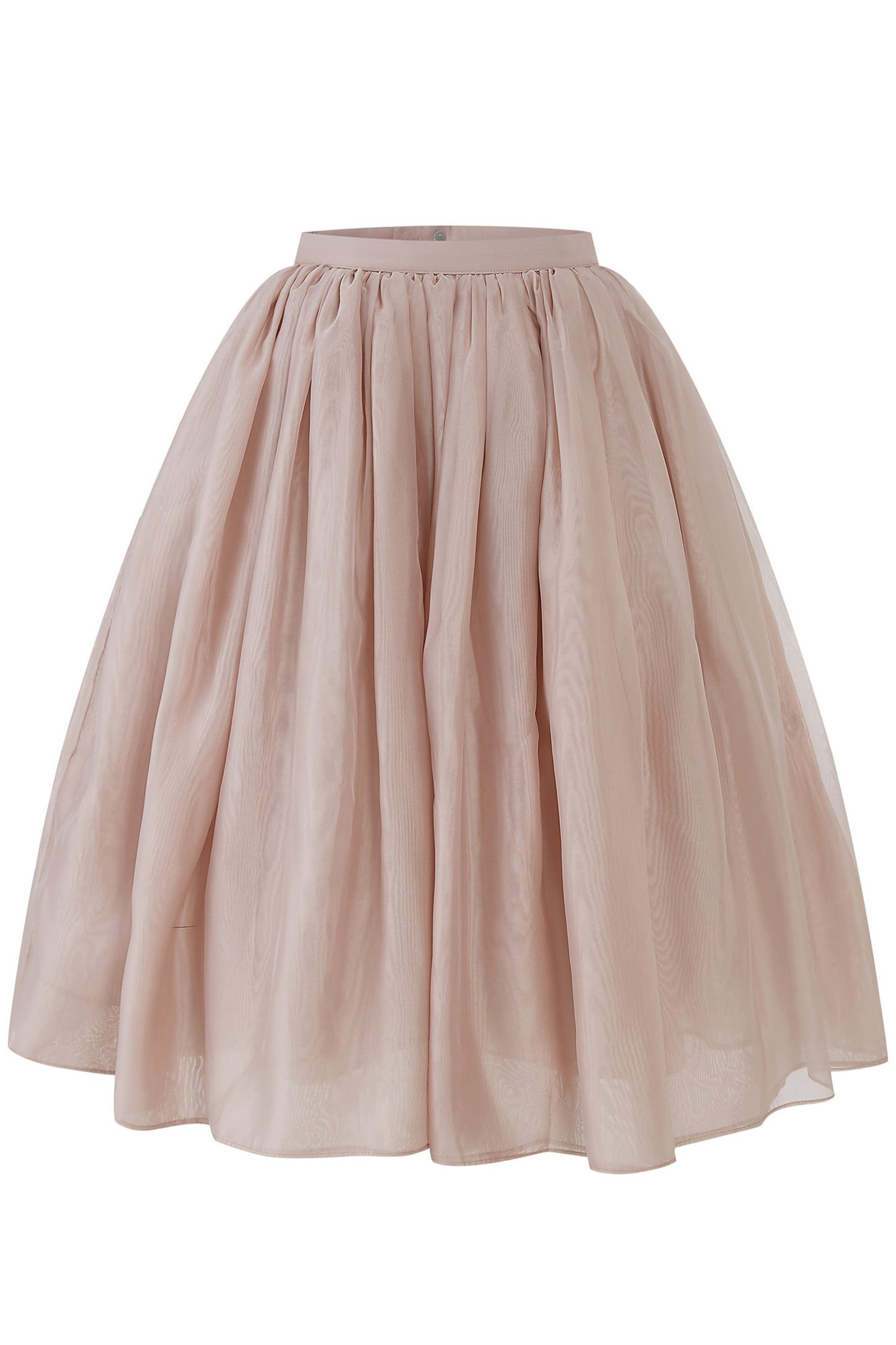 Pearlescent Mesh A-Line Skirt