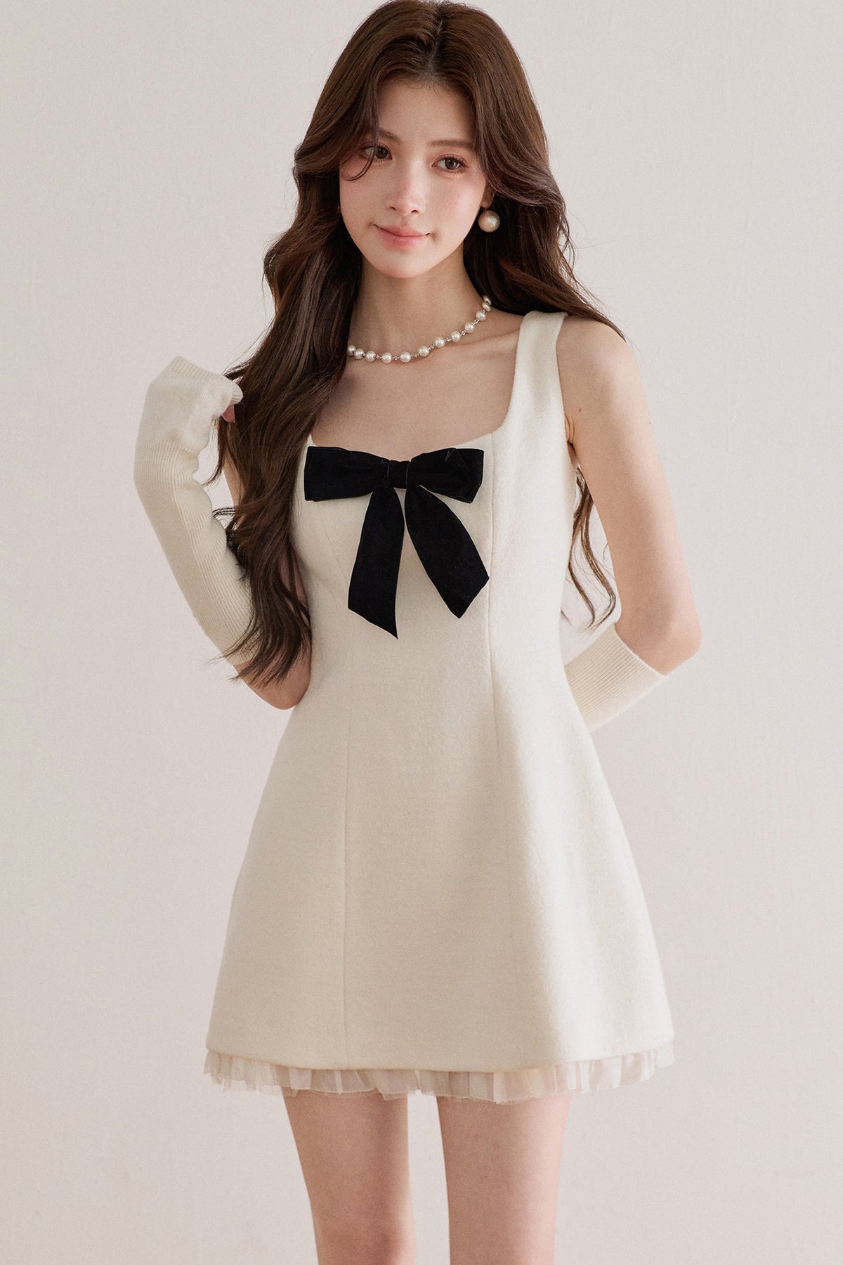 Wool Blend Knitted Arm Sleeves