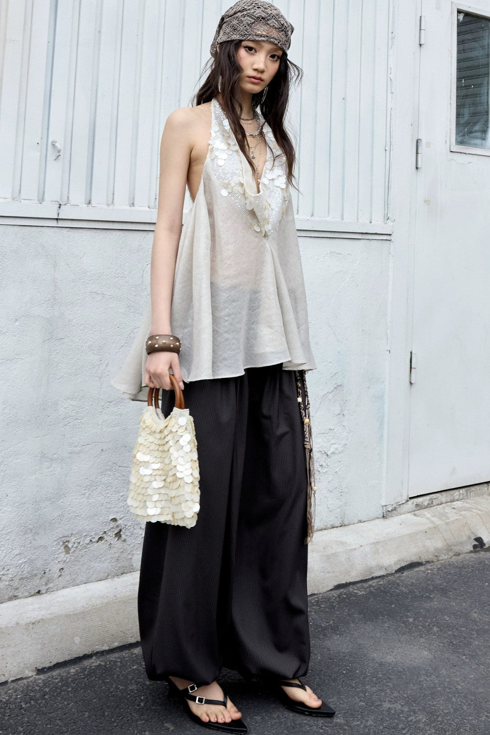 Modern Retro Striped Balloon Pants