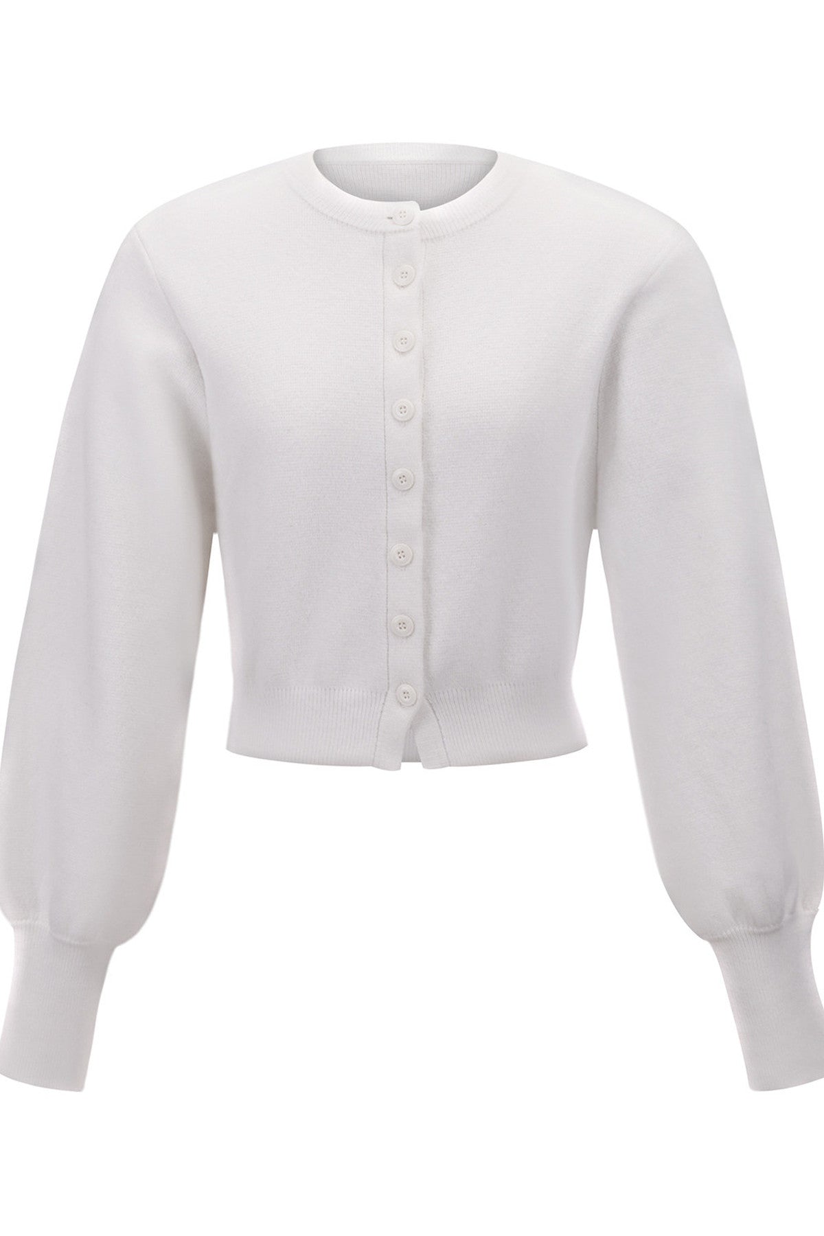 Pure Wool Round Neck Cardigan